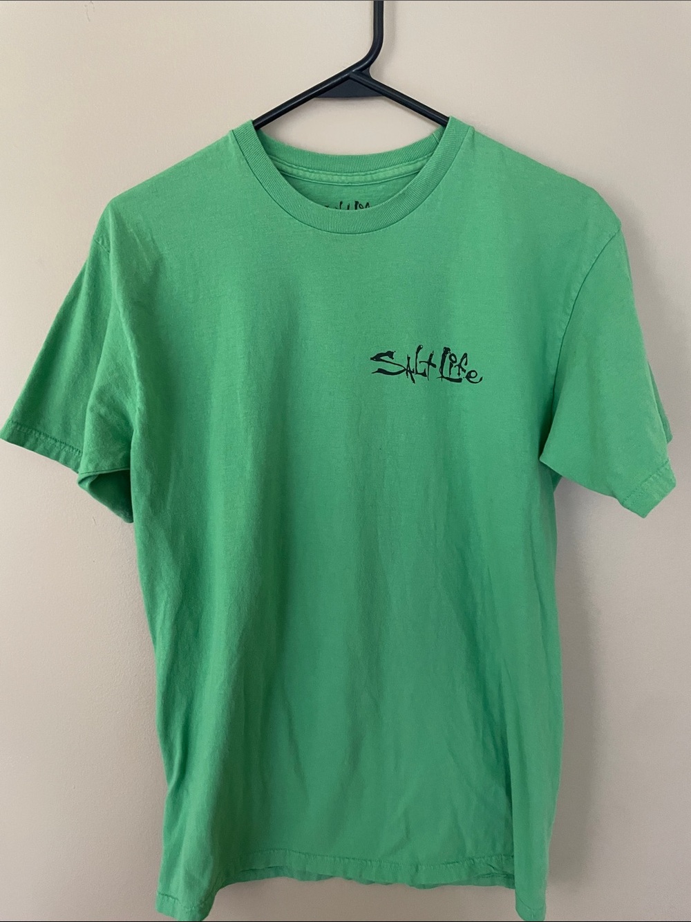 Salt Life Bright Green Short Sleeve Tee with Black Logo